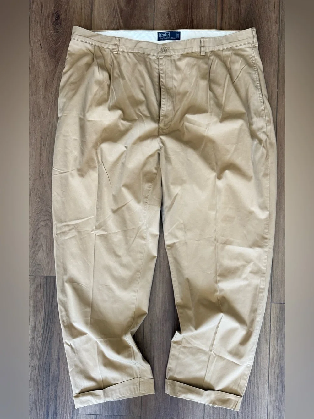 Vintage Polo Ralph Lauren Andrew Pant Double Pleated Men's Sz. 42x30 Chino Pants